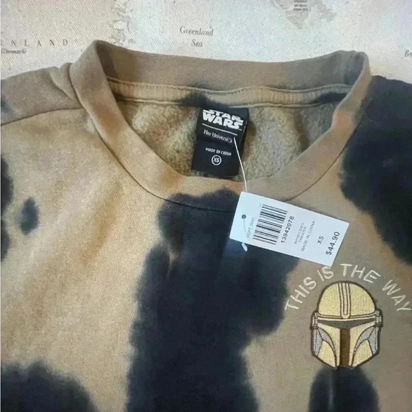 🆕Star Wars XS Tie Dye Fleece Sweatshirt - Picture 2 of 3